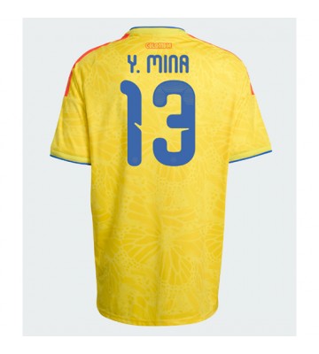 Colombia Yerry Mina #13 Hjemmebanetrøje VM 2026 Kortærmet